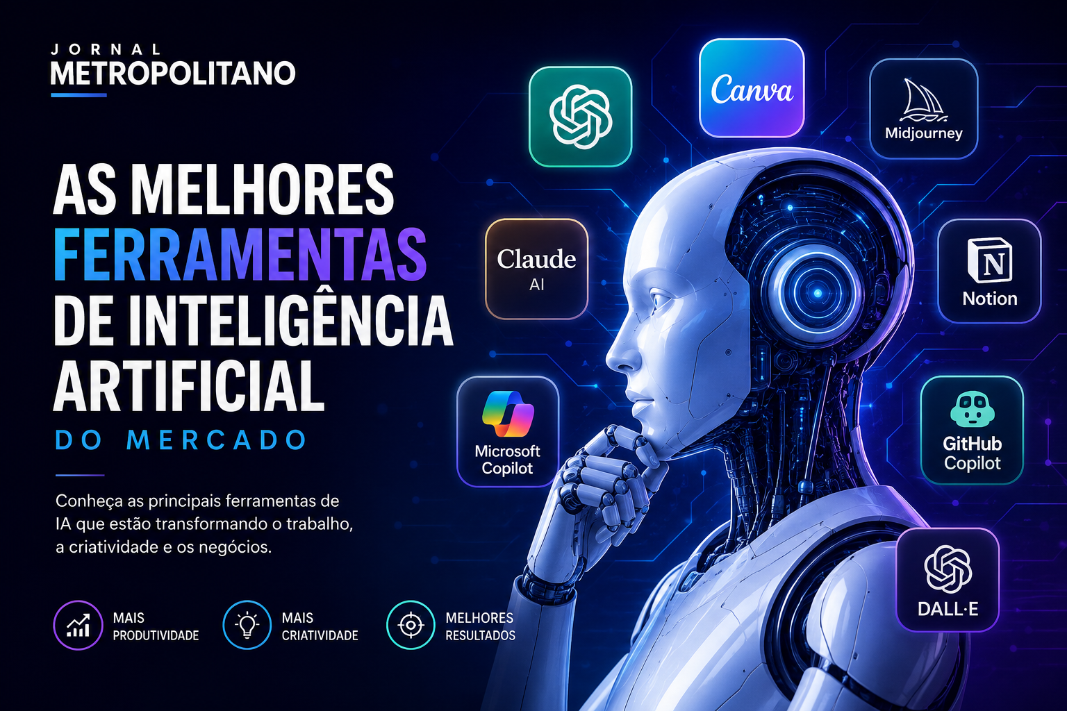 As Melhores Ferramentas de Inteligência Artificial do Mercado